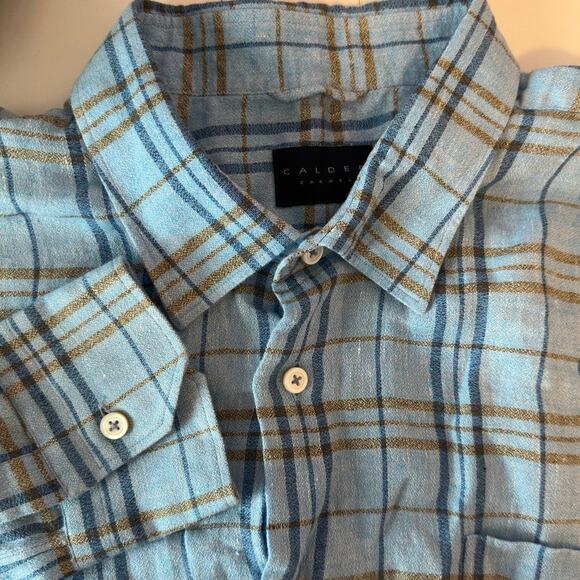 NWT Calder Carmel Plaid Limited Edition 1/70 Long Sleeve Button Down Size XXL - Picture 1 of 10